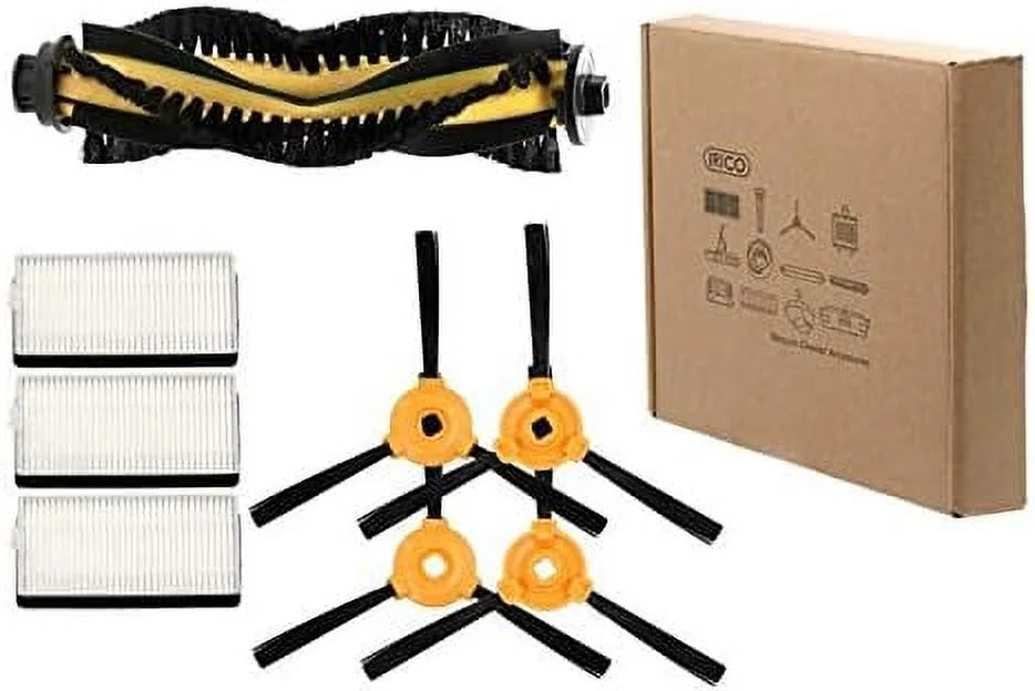 N79Size & N79 Replacement Kit | 3 Sizeets Of High Efficiency Filters, 4 Sizeide Brushes, 1 Main Brush For DEEBOT N79Size & N79