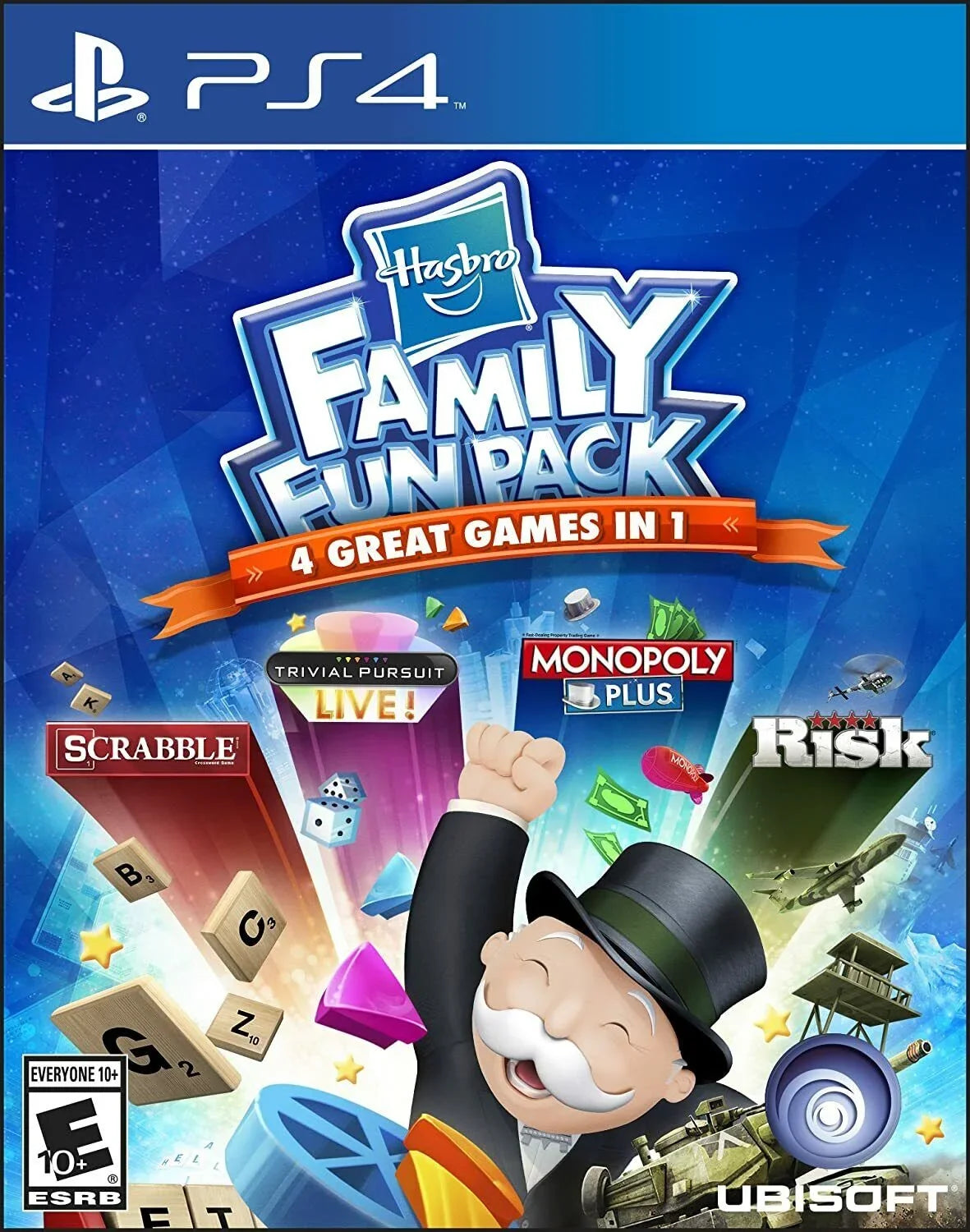 New Family Fun Pack PSize4 PSize5 Ubisoft Sizecrabble Monopoly Risk Trivial Pursuit