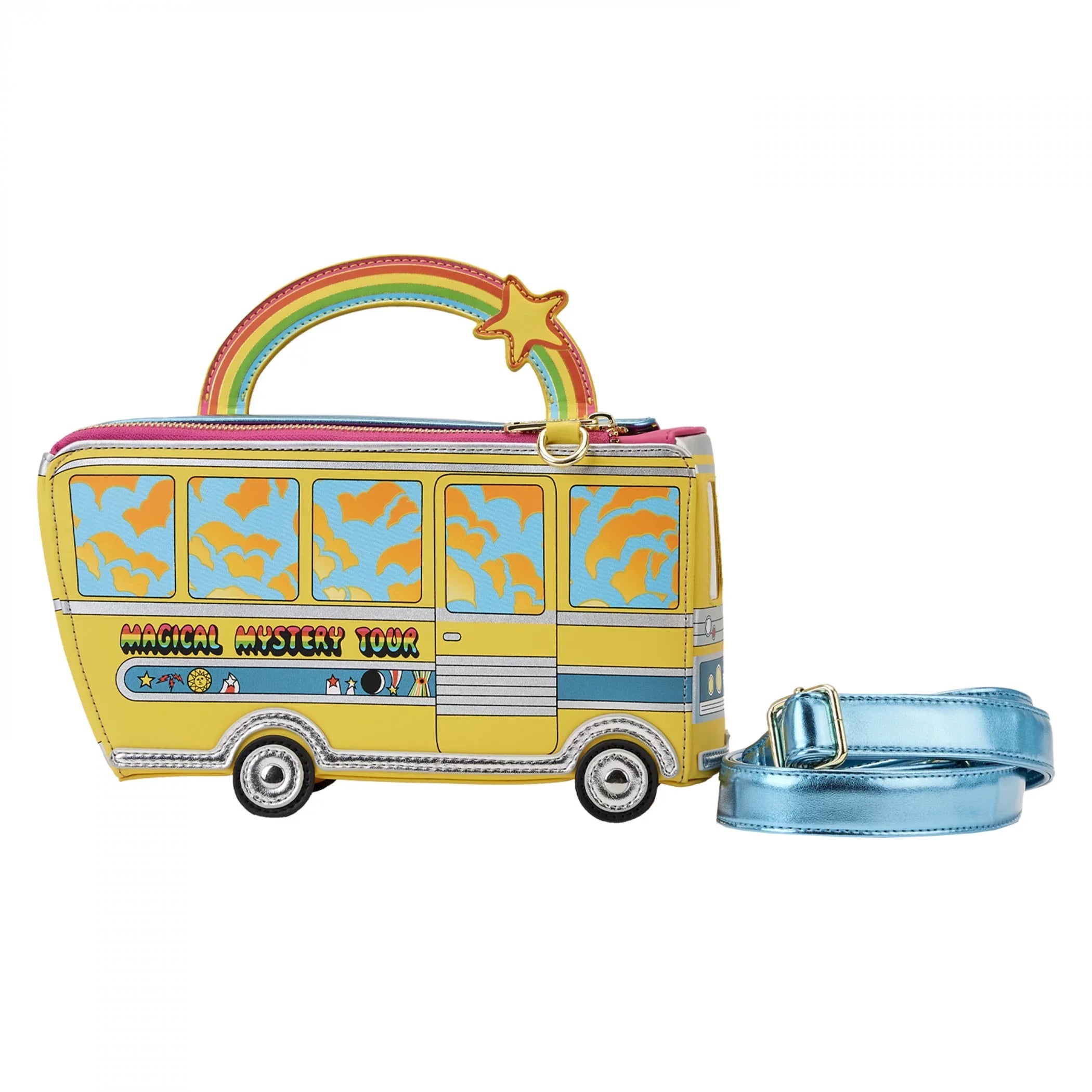 The Beatles Magical Mystery Tour Bus Crossbody Bag by Restfly