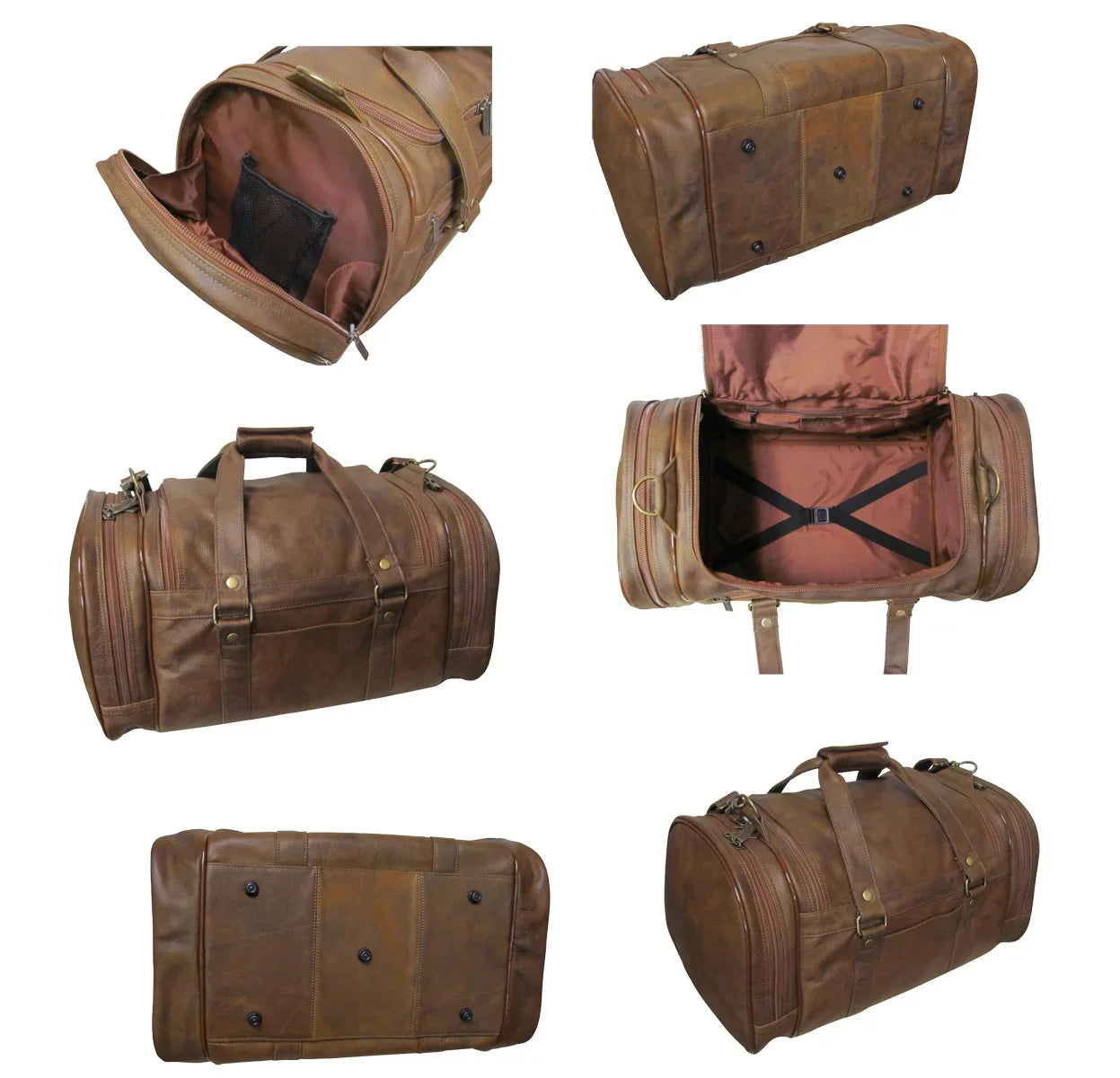 22 Leather Jumbo Duffel