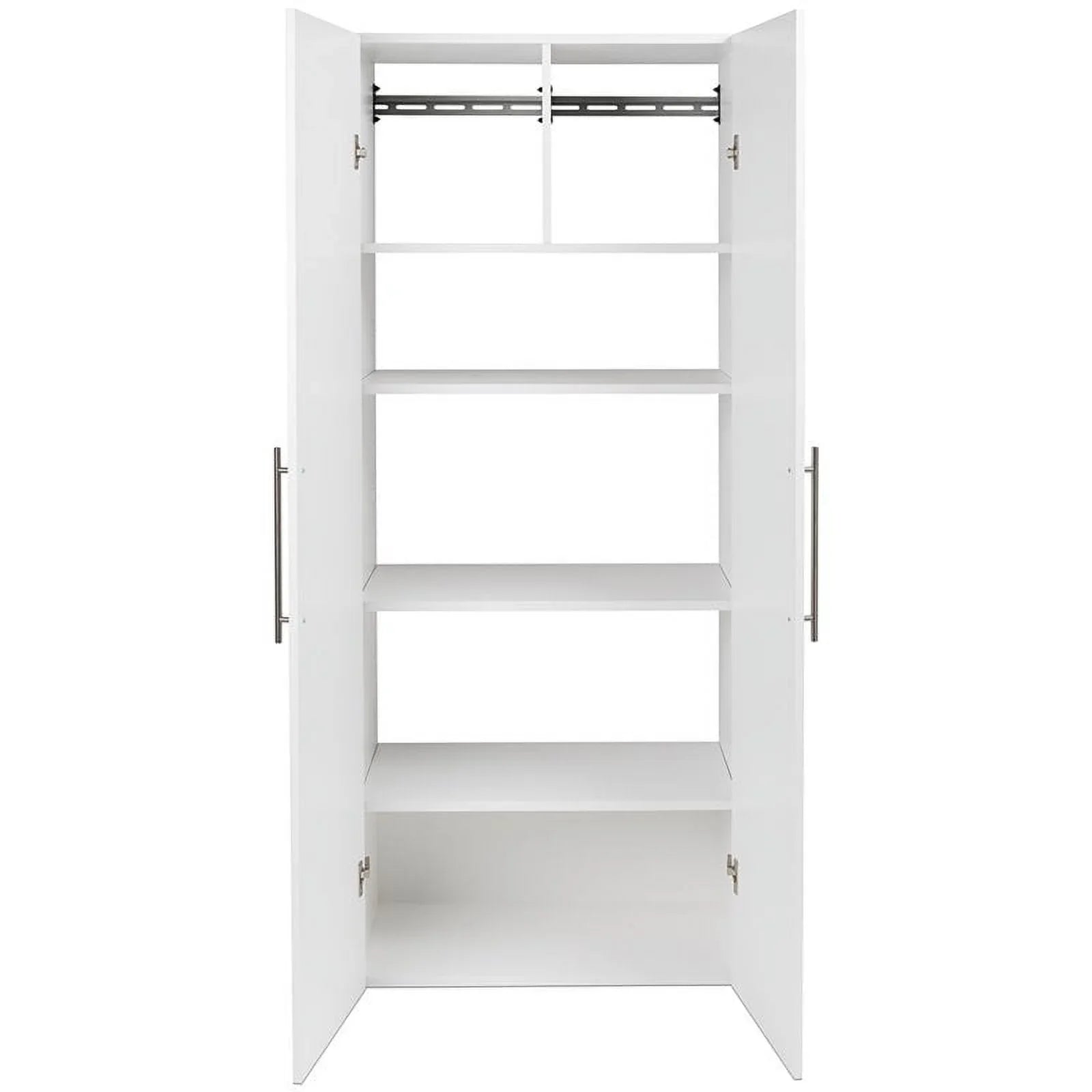 Pemberly Row 30" Large Wall Mounted Garage Cabinet in Ivory Finish