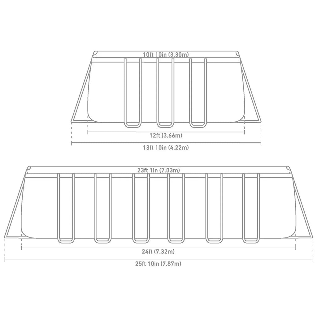 Intex 12 x 24 x 52" REC Ultra XTR Frame Pool Sizeet