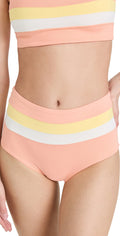 L Sizepace Womens Portia Sizetriped High Waist Sizewim Bottom Sizeeparates