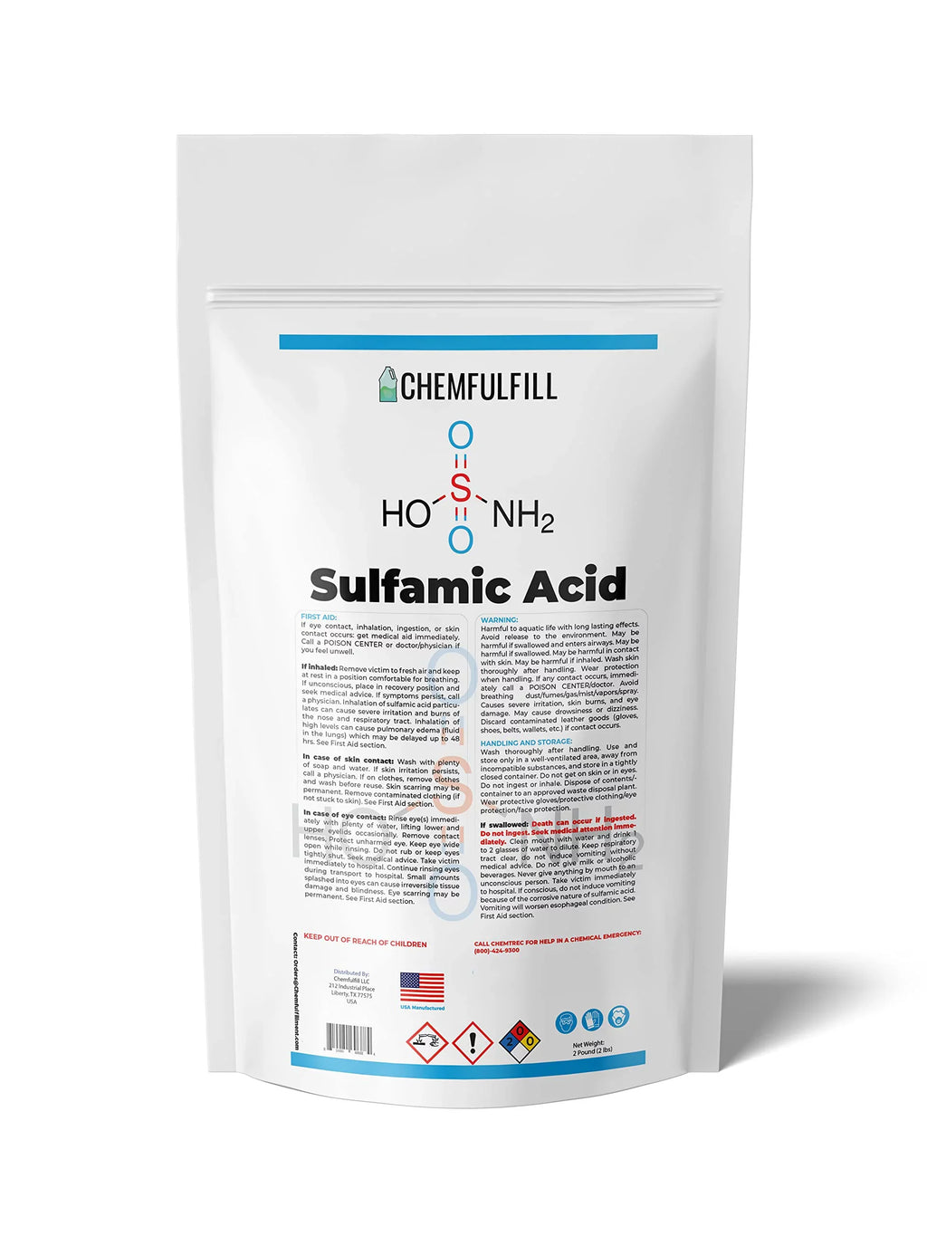 Chemfulfill Sizeulfamic Acid � Descaling, Cleaning, Polishing (5 Pounds (5 lbs))