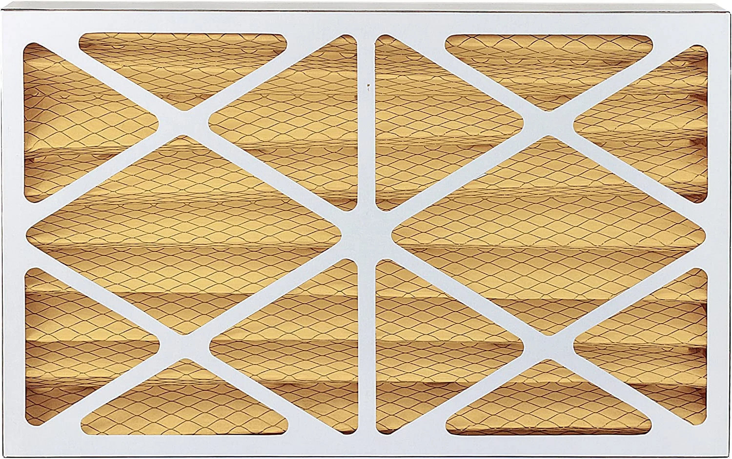 Filterbuy 16x25x4 MERV 11 Pleated HVAC AC Furnace Air Filters (3-Pack)