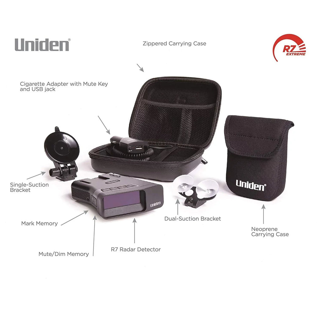 Uniden R7 Extreme Long-range Laser/Radar Detector With GPSize And Threat Direction