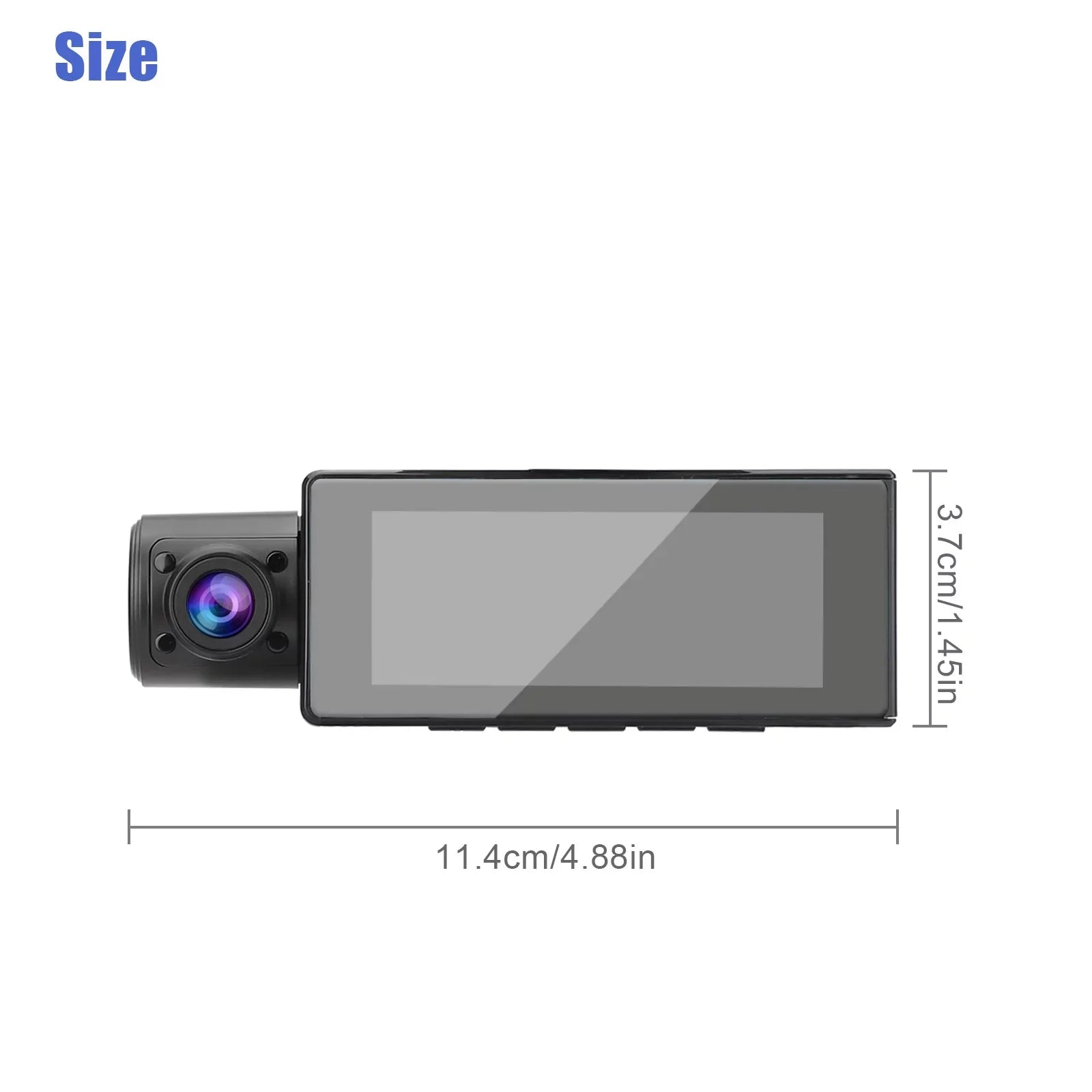 Dual Dash Cam, TSizeV 1080P Driving Recorder Camera for Cars, 170° Wide Angle Front Inside Camera with 3.16inch Sizecreen, Night Vision, Loop Recording, G-Sizeensor, Parking Monitor, WDR