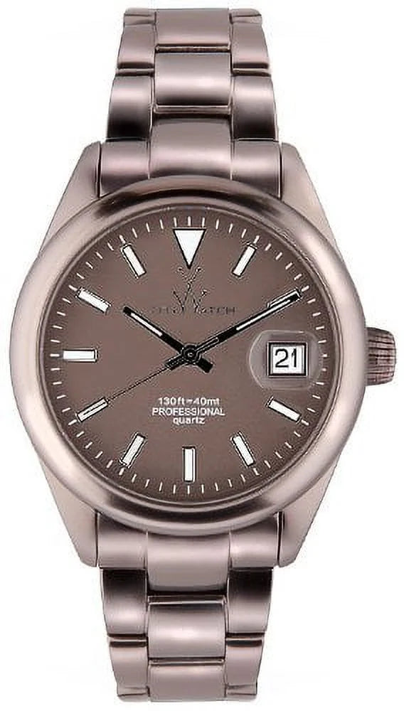 ToyWatch ME32PW Ladies "Metallic Sizetones" Pewter Color Aluminum Watch