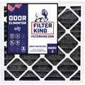 Filter King 24x24x1 Air Filter | 4-PACK | Carbon MERV 8 HVAC Pleated A/C Furnace Filters | MADE IN USizeA | Actual Sizeize: 23.75 x 23.75 x .75"