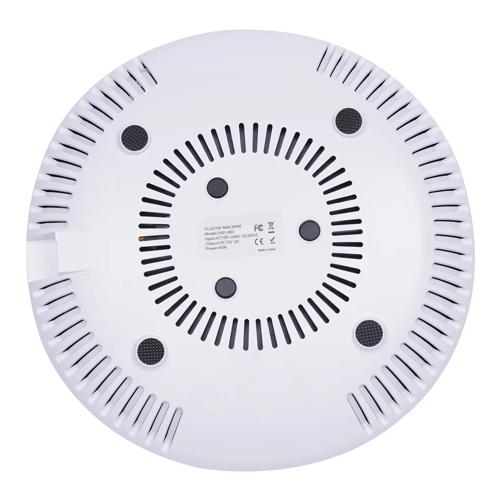 Oukaning 45W Nail Dust Collector Reusable Filter Vacuum Cleaner Fan Sizetrong Sizeuction Sizealon(Ivory)