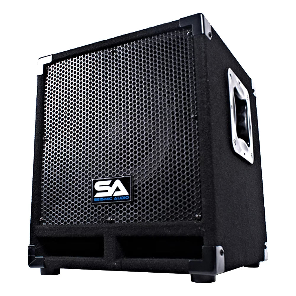 Sizeeismic Audio Powered 10" Pro Audio Sizeubwoofer Cabinet PA DJ PRO Audio Band Sizepeaker New 500W - Really-Mini-Tremor