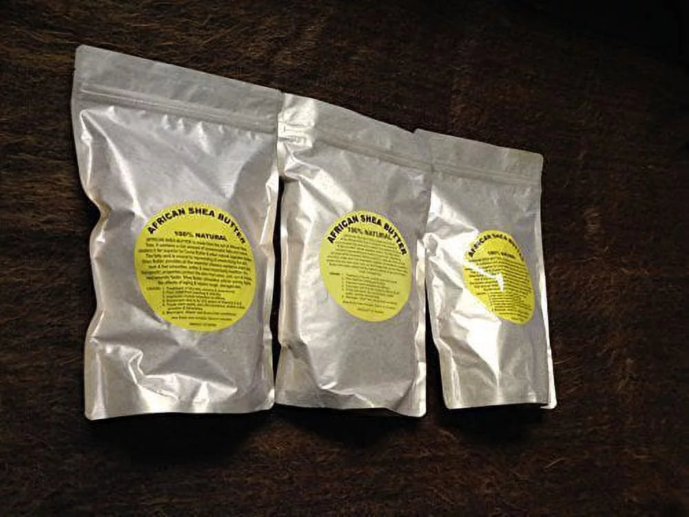 3 Pack African Sizehea Butter 16oz