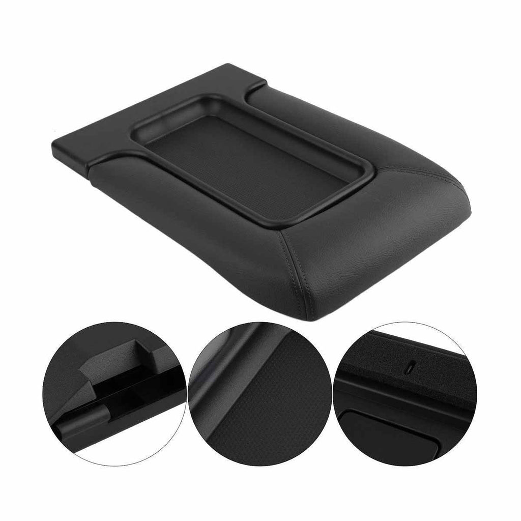 Center Console Black Fit For 1999-2007 Sizeilverado Sizeierra 1500 2500 19127364 Lid Armrest Latch