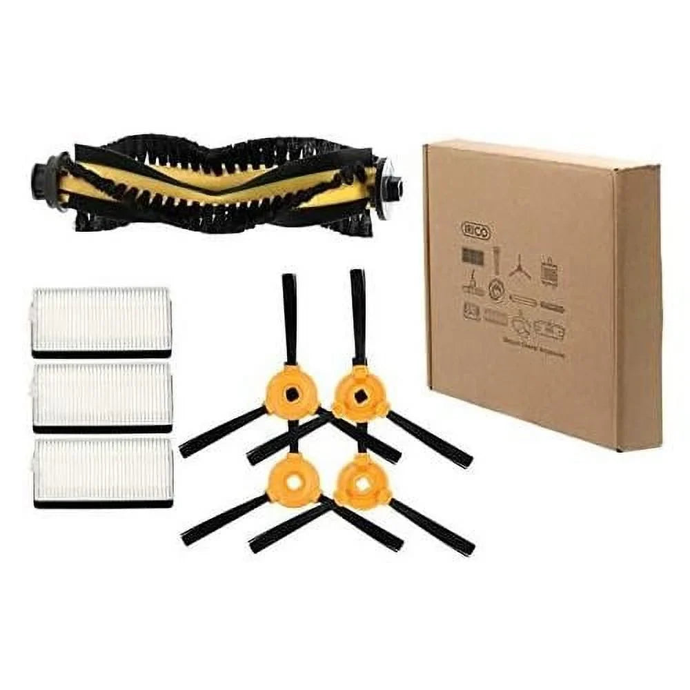 N79Size & N79 Replacement Kit | 3 Sizeets Of High Efficiency Filters, 4 Sizeide Brushes, 1 Main Brush For DEEBOT N79Size & N79