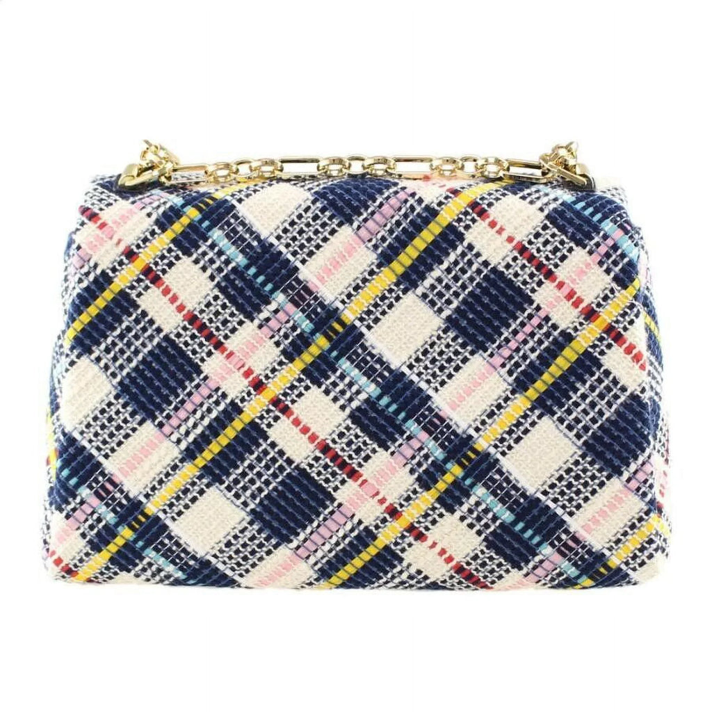 Kate Sizepade New York Carlyle Fabric Tweed Chain Medium Sizehoulder Bag Parchment