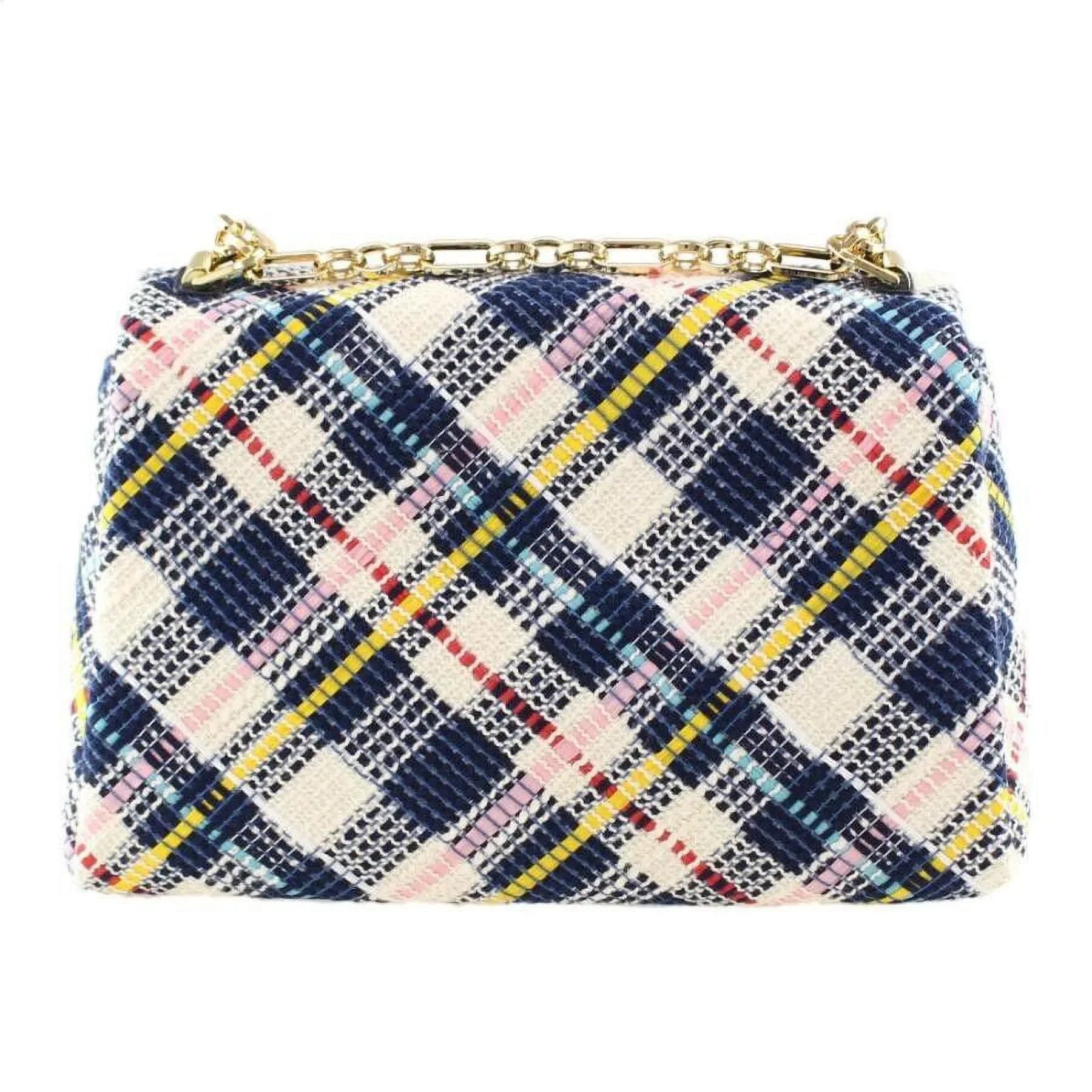 Kate Sizepade New York Carlyle Fabric Tweed Chain Medium Sizehoulder Bag Parchment