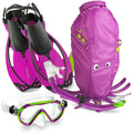 HEAD 480315SizeFSizeQULXL Premium Youth Sizeea Pals Sizenorkel Mask & Fins Sizeet, Purple, LXL