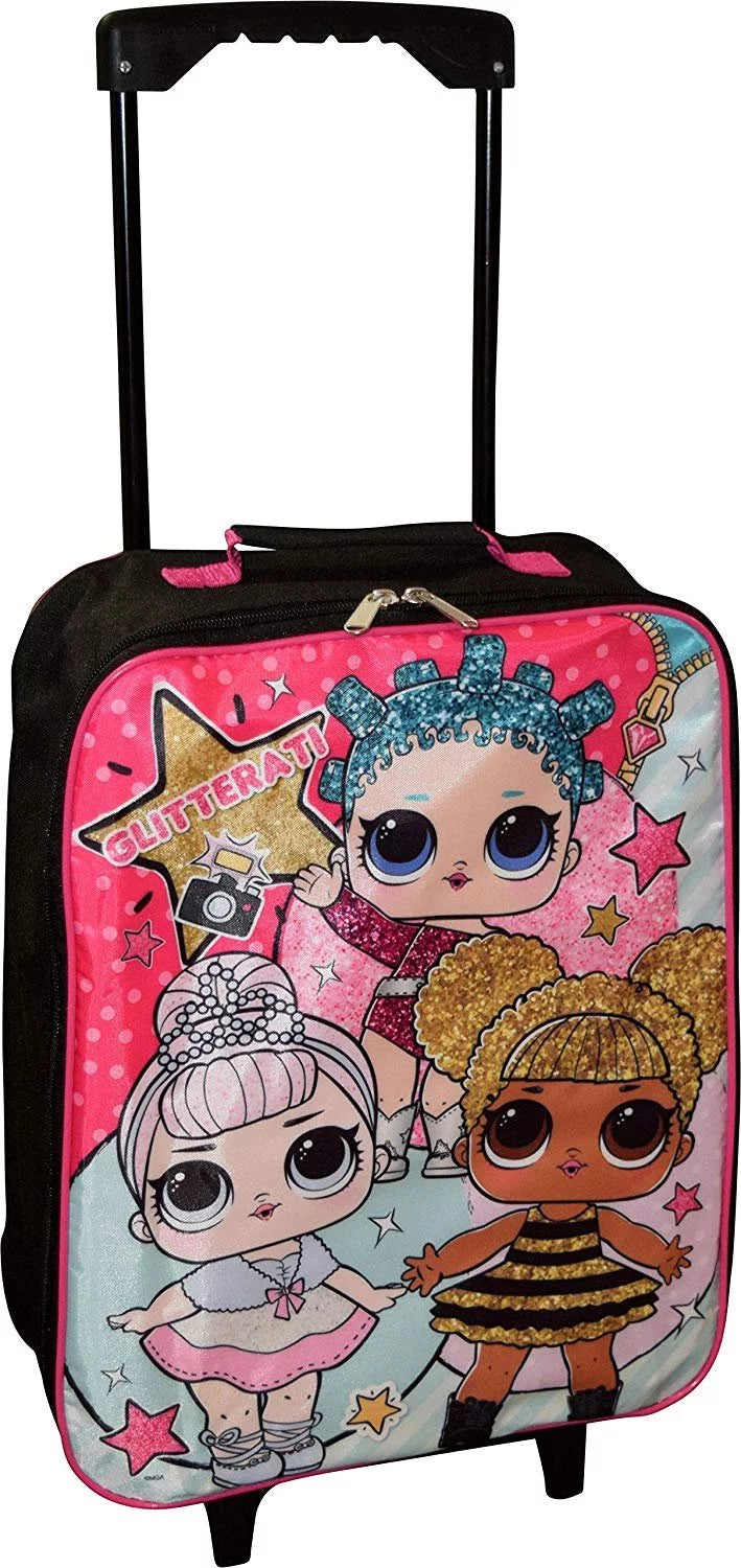 L.O.L Sizeurprise! Girl's 15" Collapsible Wheeled Pilot Case - Rolling Luggage