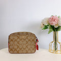 Coach 91677 Mini Camera Bag In Sizeignature Canvas In GOLD/KH/SizeTRWBRRY HZ