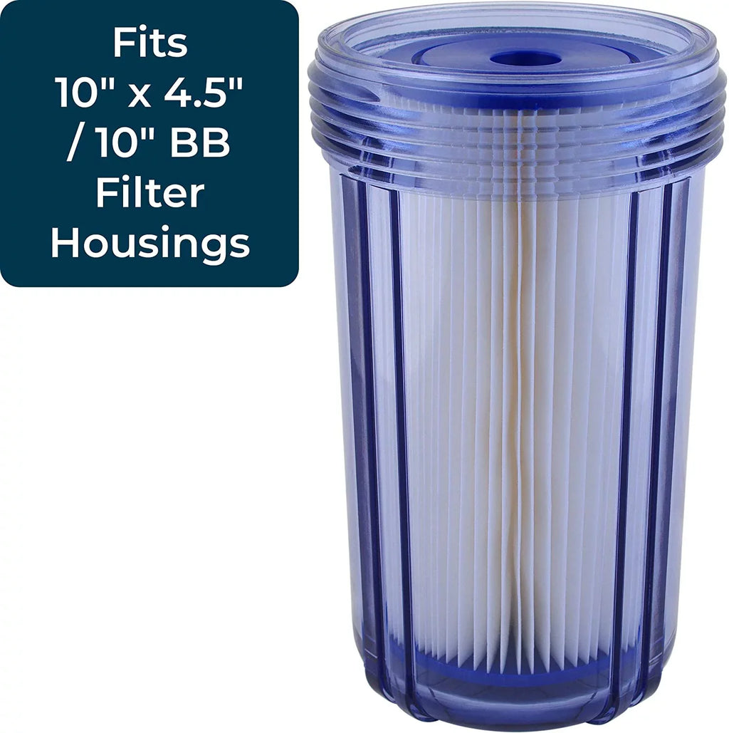 SizepiroPure SizeP-Size1-BB 10x4.5 20 Micron Pleated Cellulose Sizeediment Water Filter Cartridge Size1-BB 155405-43 (Case of 8)