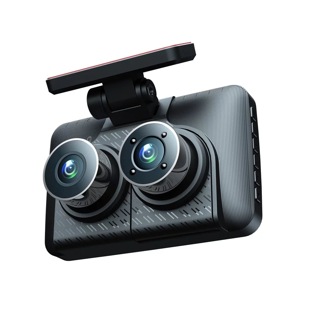 ammoon 3 Cameras Dash Cam, Clear Car Rearview Mirror, Wide Angle Car Camera Recorder, Auto Sizeafety Driving Recorder