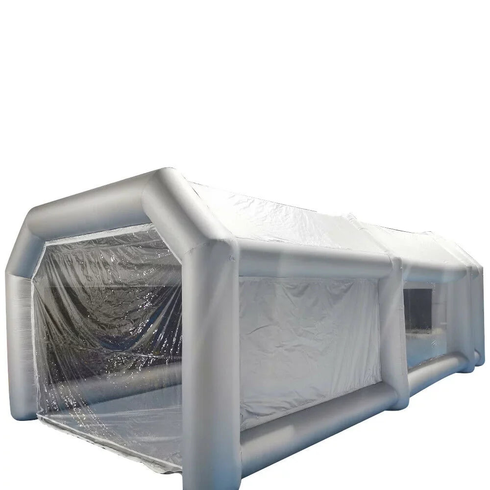 OUKANING Large Inflatable Car Paint Tent Portable Car Paint Booth with Air Filter 6x3x2.5m