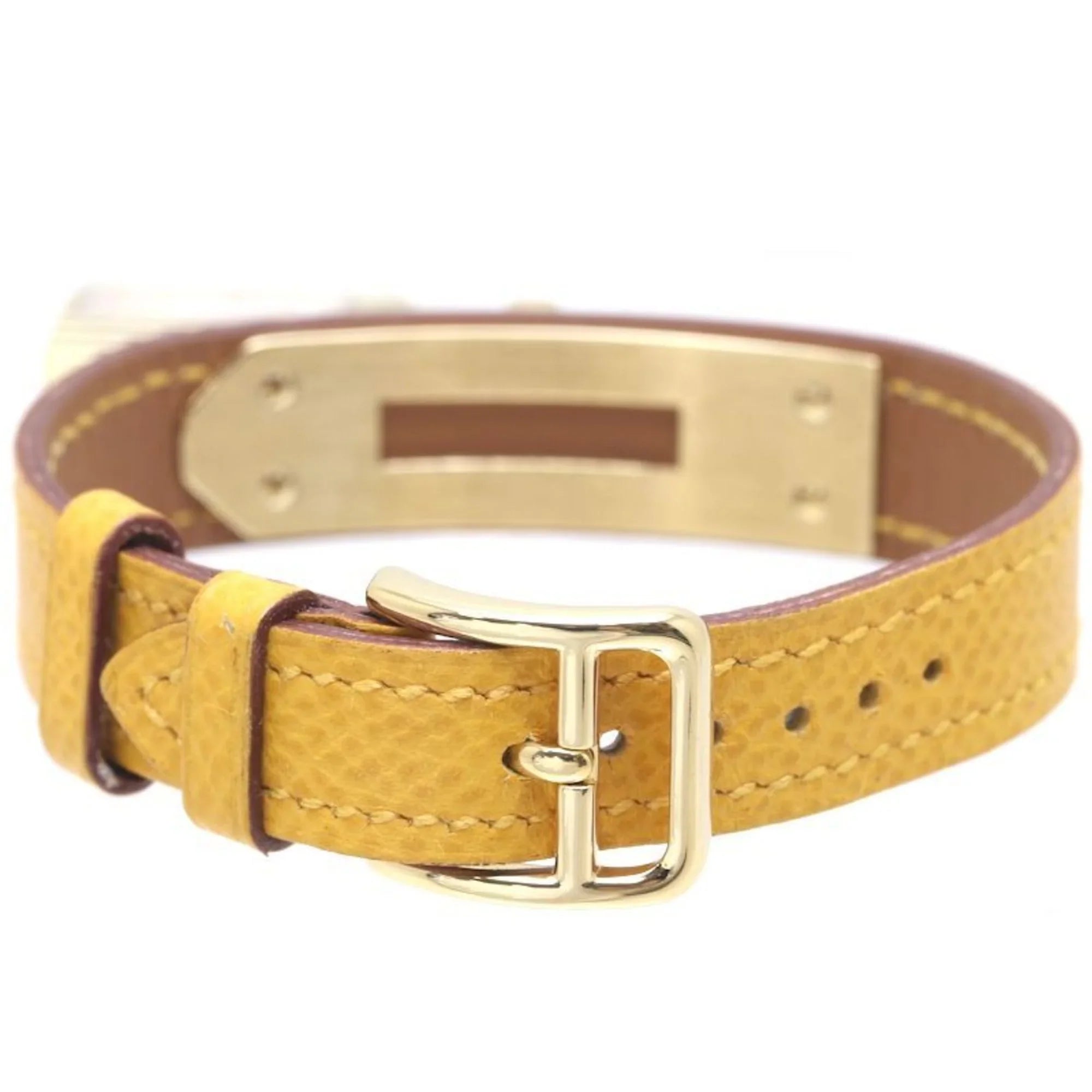 Pre-Owned HERMESize Kelly Watch KE1.201 ○Y stamp GP (gold plated) x Vaux Epson Ladies 39261 (Good)