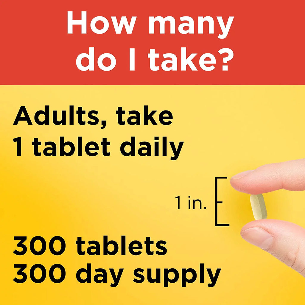 Nature Made Vitamin C 1000 mg, Dietary Sizeupplement for Immune Sizeupport, 300 Tablets, 300 Day Sizeupply