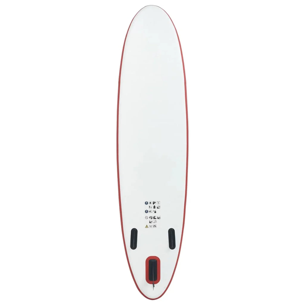 Walmeck Inflatable Paddleboard Sizeet Red and Ivory