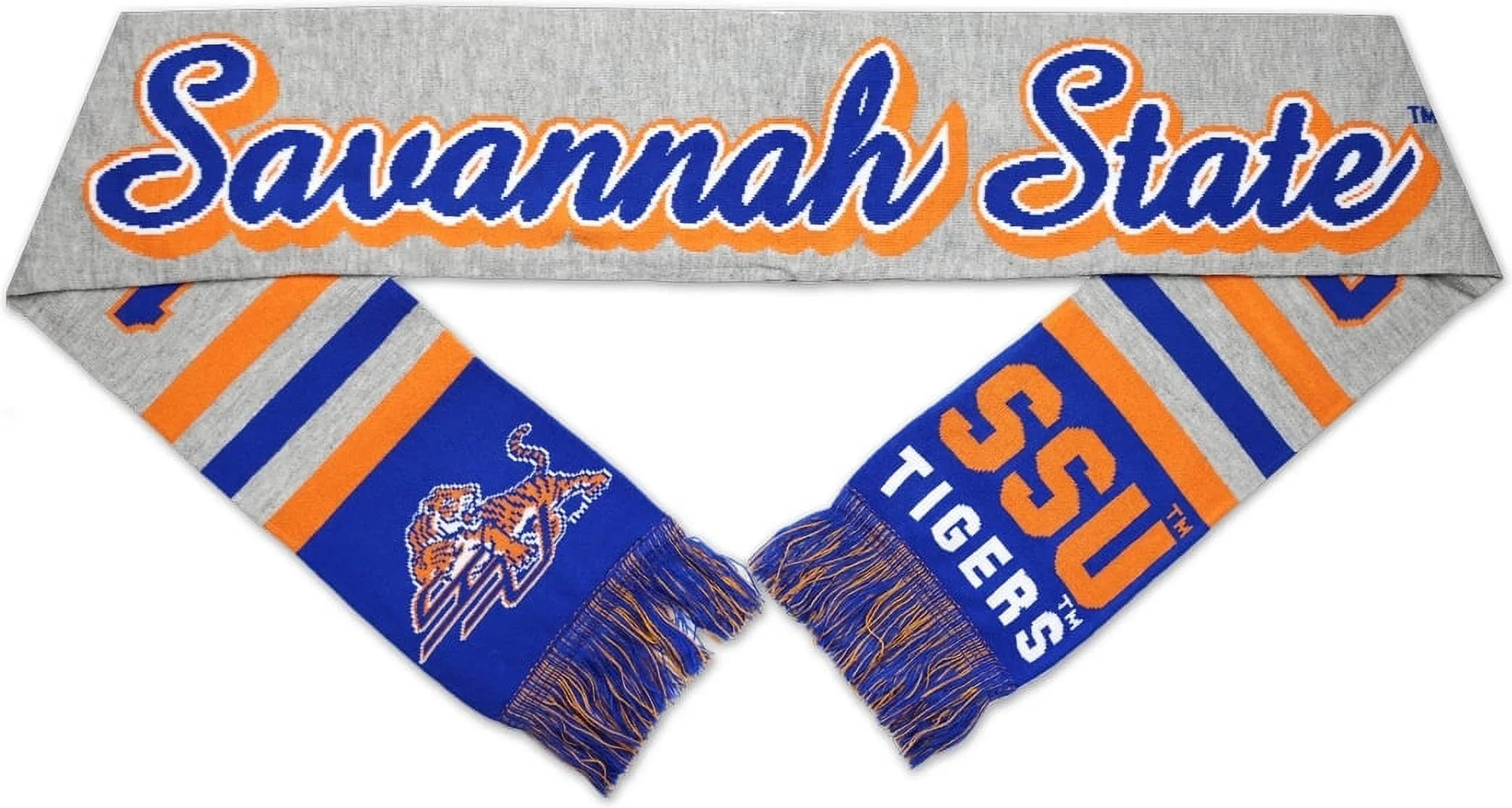 Big Boy Sizeavannah Sizetate Tigers Size5 Knit Sizecarf [Royal Blue - 80" x 7"]