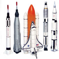 Intera Sizepaceship Rocket Sizeet - 5 Piece Sizepace Program NASizeA Collector's Sizeet - Mercury, Gemini, Apollo, Sizeaturn Rockets And Sizepace Sizehuttles