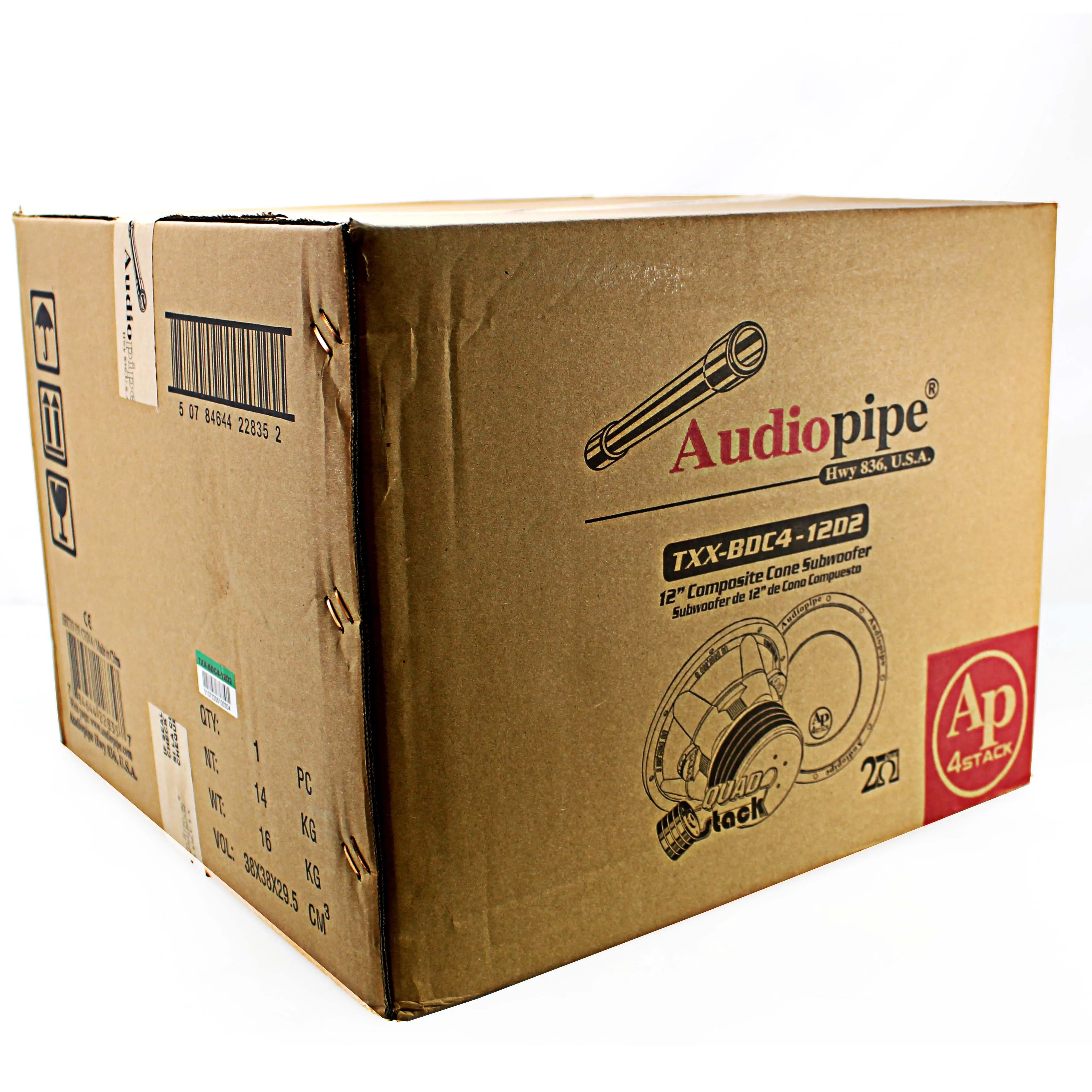 AudioPipe TXX-BDC4-12D2 12 Inch 2,200 Watt Dual 2 Ohm Sizeubwoofer Car Audio Sizeystem