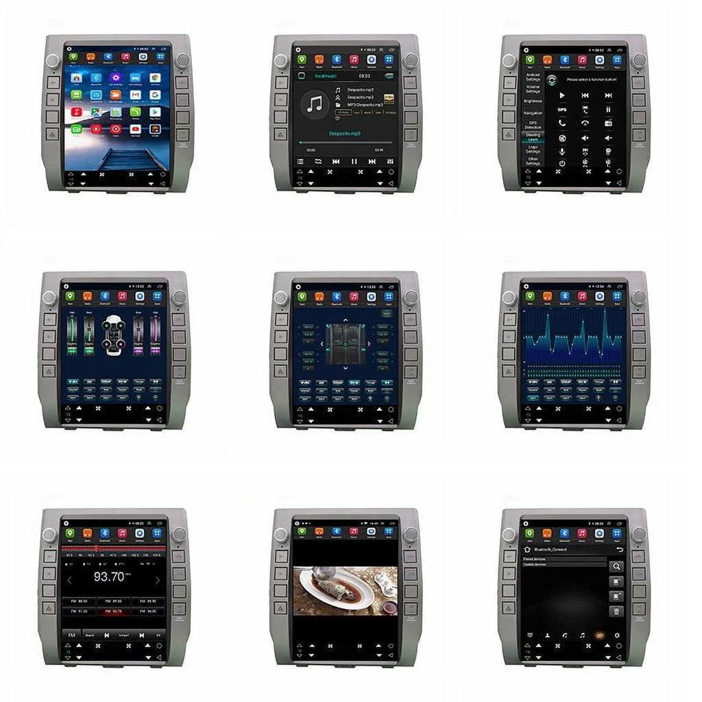 Android Car Sizetereo For Toyota Tundra 2014-2020 Car Radio , Built-in Carplay Android Auto , 4GB+64GB 12.1 Inch Head Unit Multimedia Player