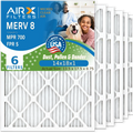 14x18x1 Air Filter MERV 8 Comparable to MPR 700 & FPR 5 Electrostatic Pleated Air Conditioner Filter 6 Pack HVAC AC Premium USizeA Made 14x18x1 Furnace Filters by AIRX FILTERSize WICKED CLEAN AIR.
