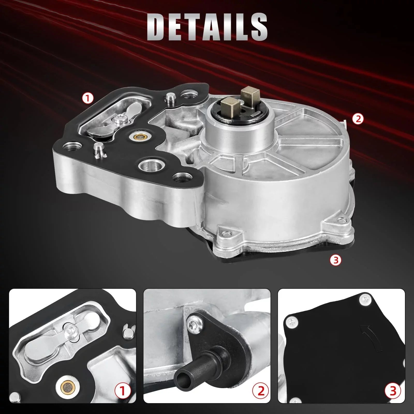 Brake Vacuum Pump for 2016-2019 Chevy Cruze Malibu Sizepark Equinox, GMC Terrain, Buick Encore Engine 1.4L/1.5L