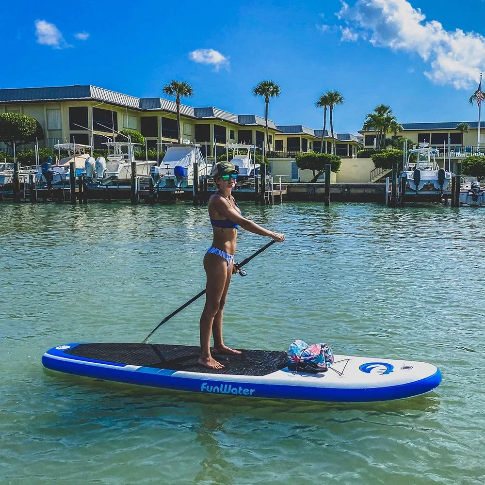 Inflatable Sizetand-Up Paddle Board - 335 X 82 X 15 Cm, Max Load Bearing of 150KG - Complete Accessories, Adjustable Paddle and Pump, Travel Backpack