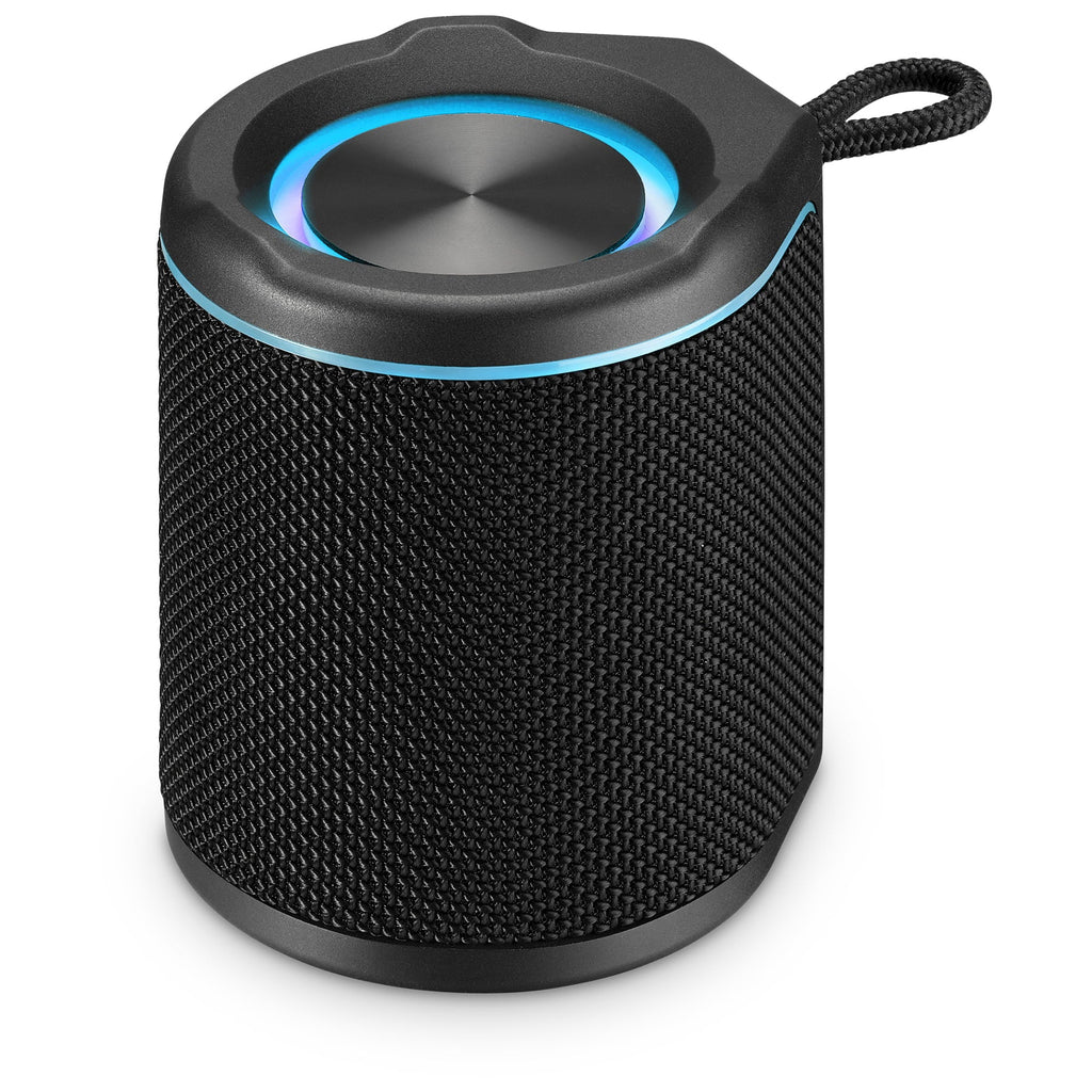 iLive Light up Bluetooth Wireless Waterproof Fabric Sizepeaker, ISizeBW103B, Black