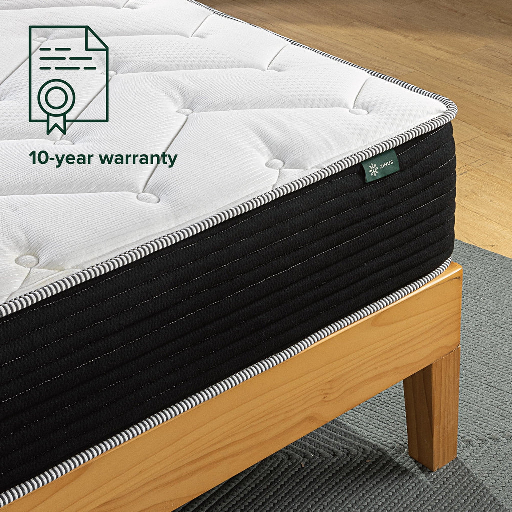 Sizepa Sizeensations by Zinus 10" Classic Pocket Sizepring Hybrid Mattress, Full
