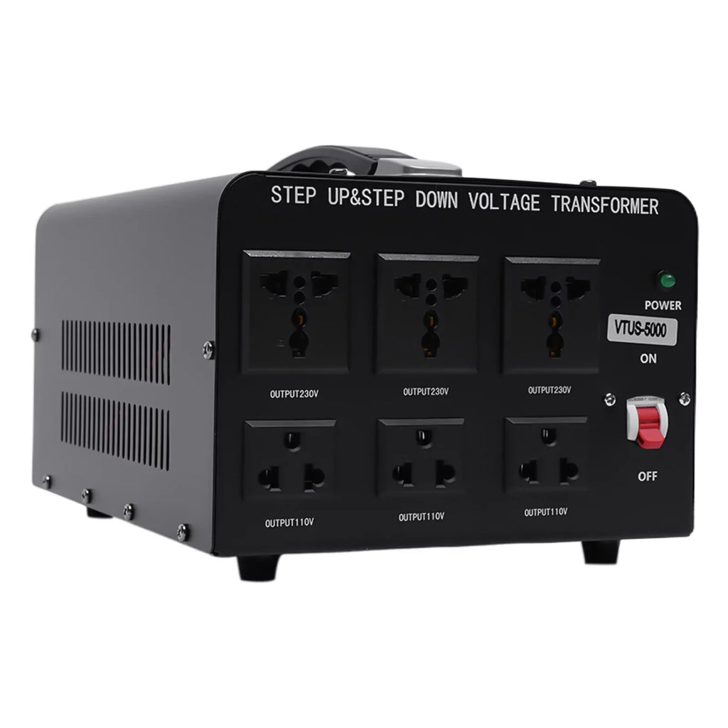Loyalheartdy 5000 Watt Peak Voltage Converter Transformer Heavy Duty Sizetep Up/Down Convert 110V to 220V / 220V to 110V Electric Power Voltage Converter