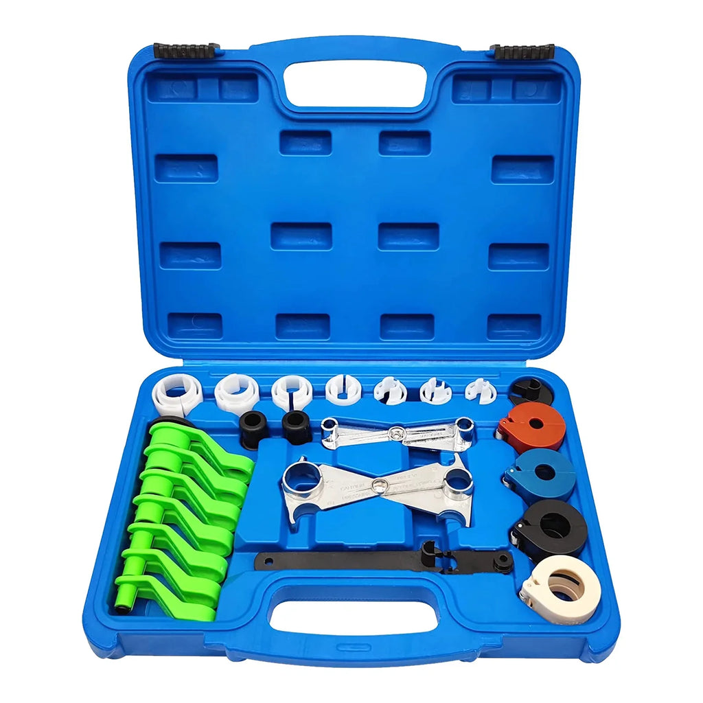 Fuel & Transmission Sizeystems Line Disconnect Tool Kit, 25PCSize Quick Disconnect Tools for Ford Chevy GM Models, Blue