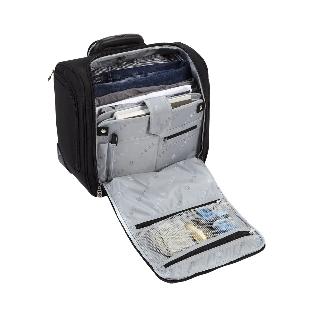 Tprc 16" Rolling Underseat Carry-on Luggage Black