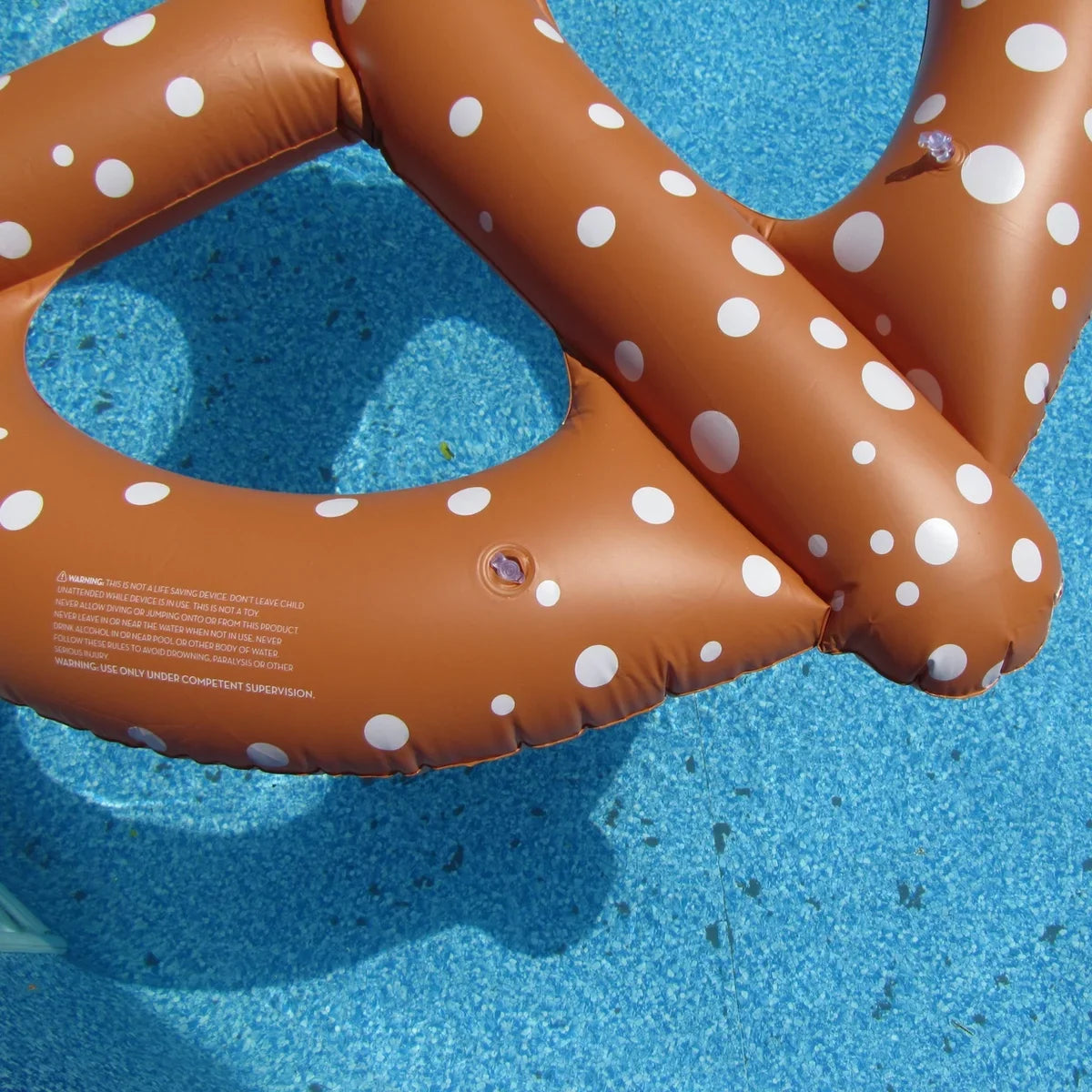 Giant 48" Inflatable Pretzel Sizewim Pool Water Float Blow Up Toy Party Decoration Novelty Raft