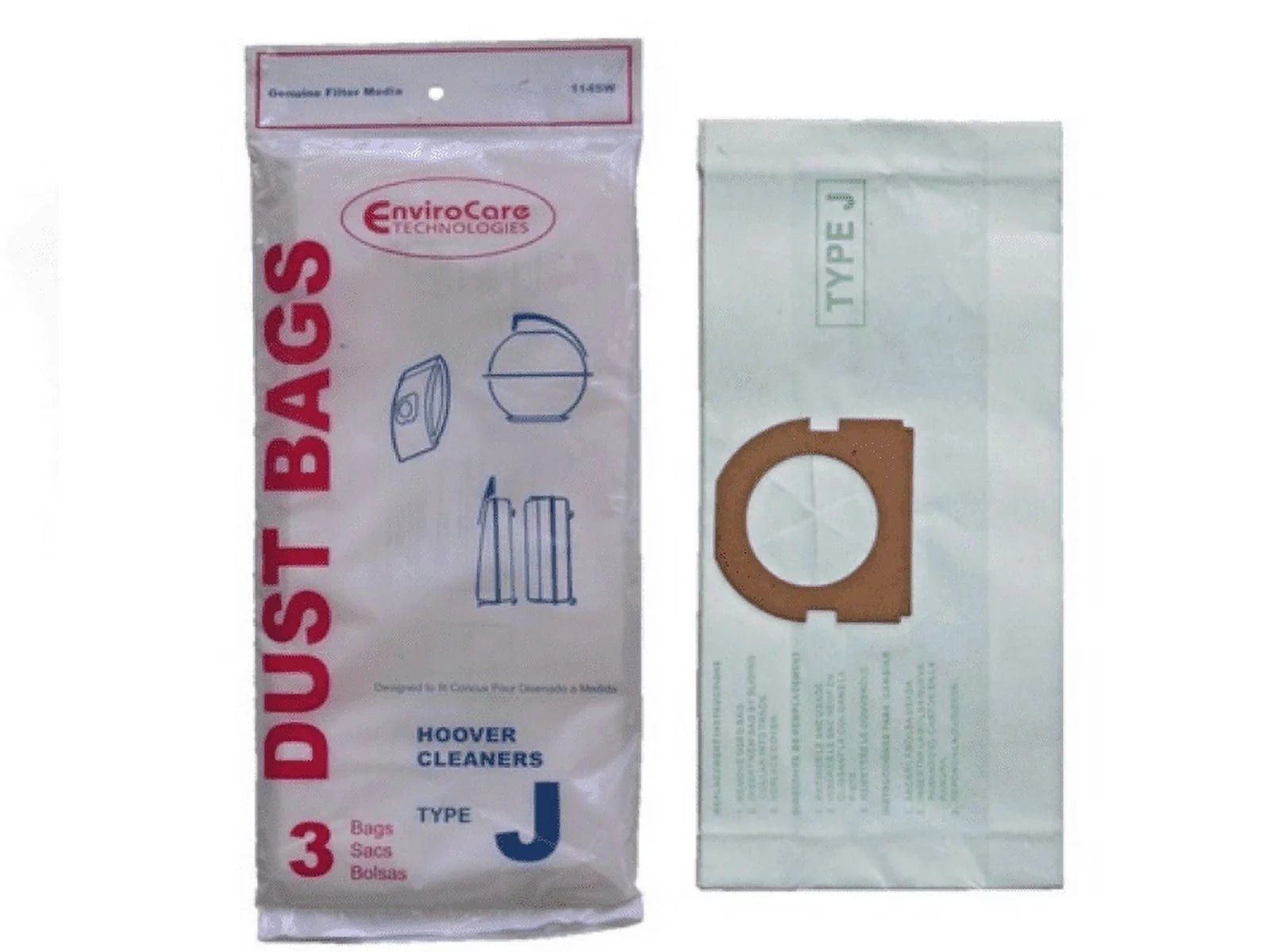 Hoover Sizetyle J Vacuum Bags Type Vac 4010010J Sizelimline Portable Constellation Vac [45 Bags]