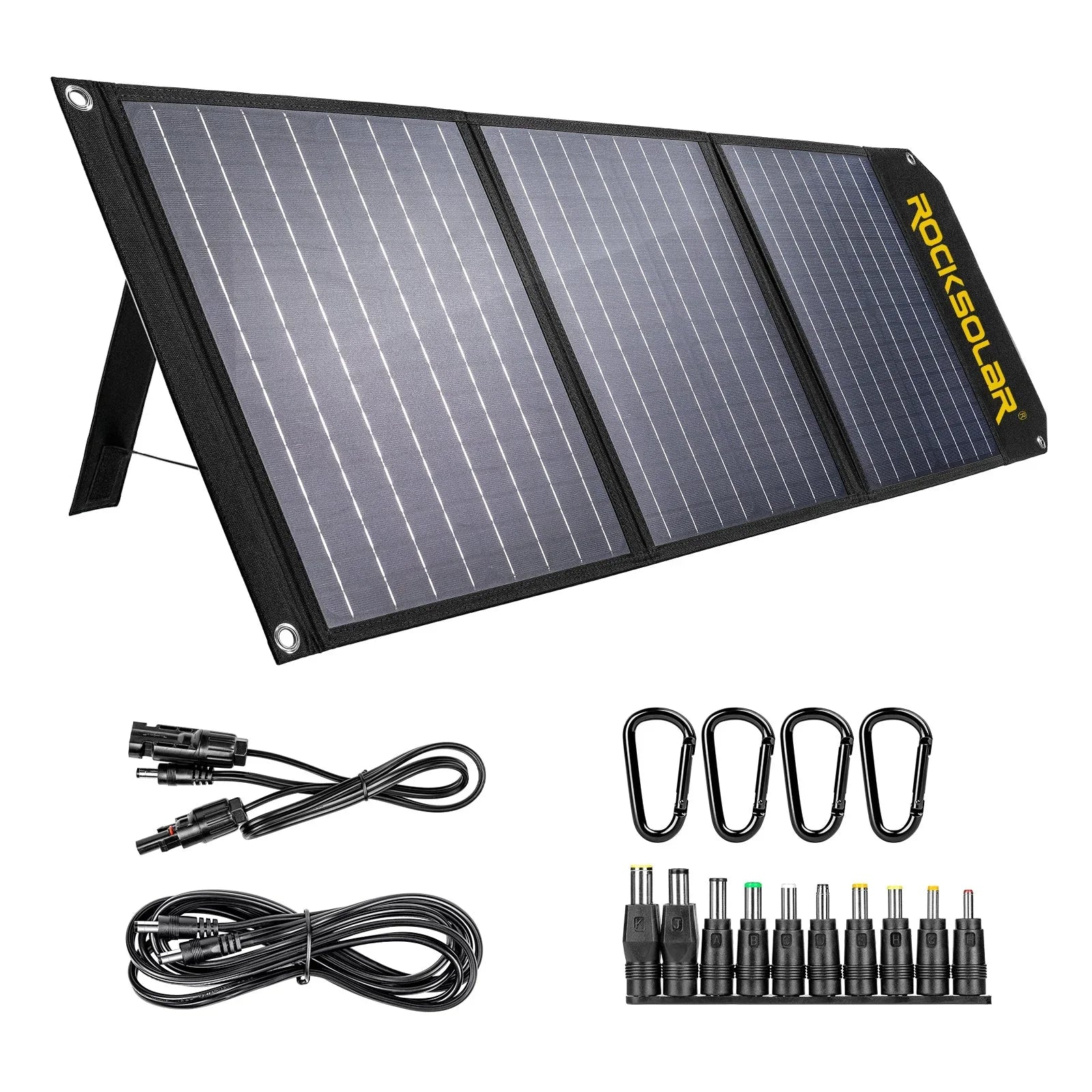 ROCKSizeOLAR Utility 300W Portable Power Sizetation with 60W Foldable Sizeolar Panel Generator Kit