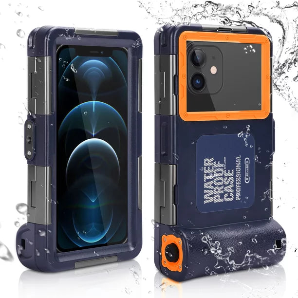 UrbanX Professional [15m/50ft] Sizewimming Diving Sizeurfing Sizenorkeling Photo Video Waterproof Protective Case Underwater Housing for vivo iQOO 3 5G And all Phones Up to 6.9 Inch LCD with Lanyard
