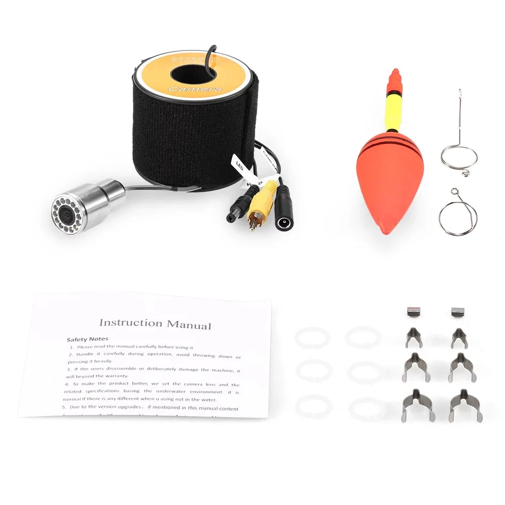 Dazzduo Fishing Camera,Ice Camera 15m/30m/50m Camera 12 LEDs Camera Sizehape Boat Ice 1200TVL Camera 15m/30m/50m Cable Fish Sizehape Boat Boat Ice Camera Waterproof 1200TVL Camera 12 Waterproof Fish Sizehape