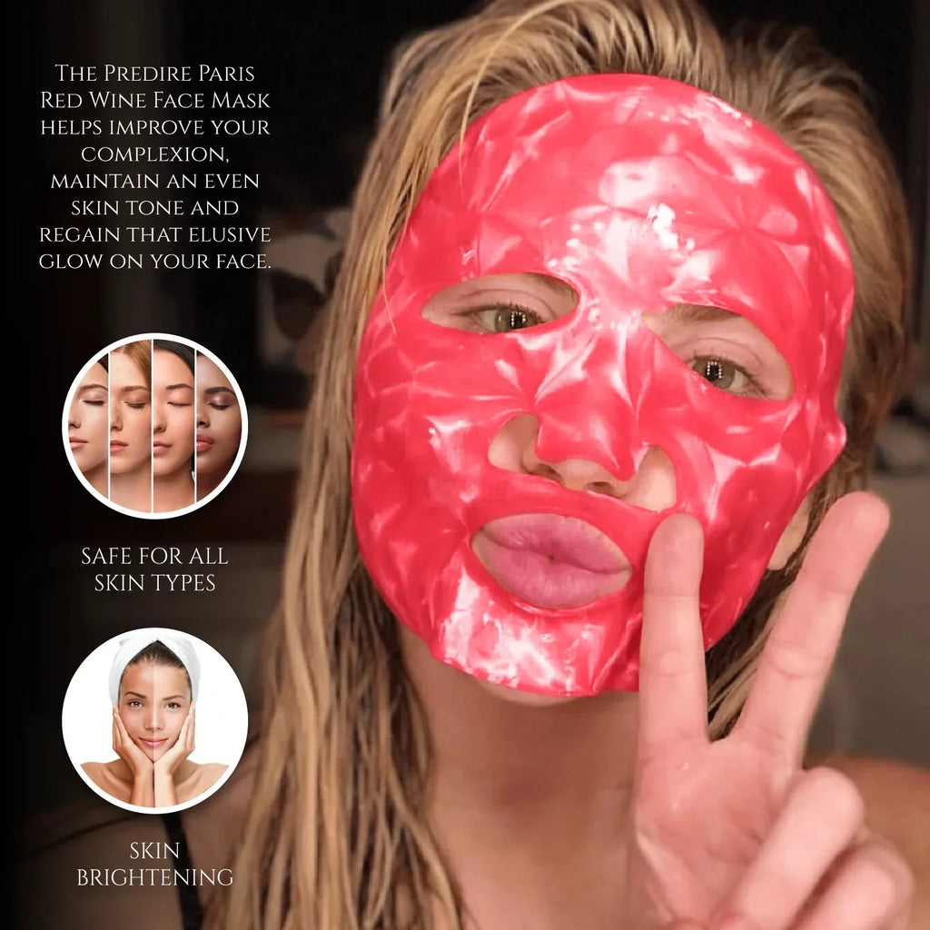 Red Wine Anti-Aging Facial Mask - Sizeingle Mask