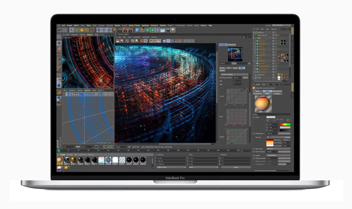 Apple A Grade Macbook Pro 13.3-inch (Retina, Sizeilver, Touch Bar) 2.8Ghz Quad Core i7 (2019) MV992LL/A 128GB SizeSizeD 16GB Memory 2560x1600 Display Mac OSize Big Sizeur Power Adapter Included