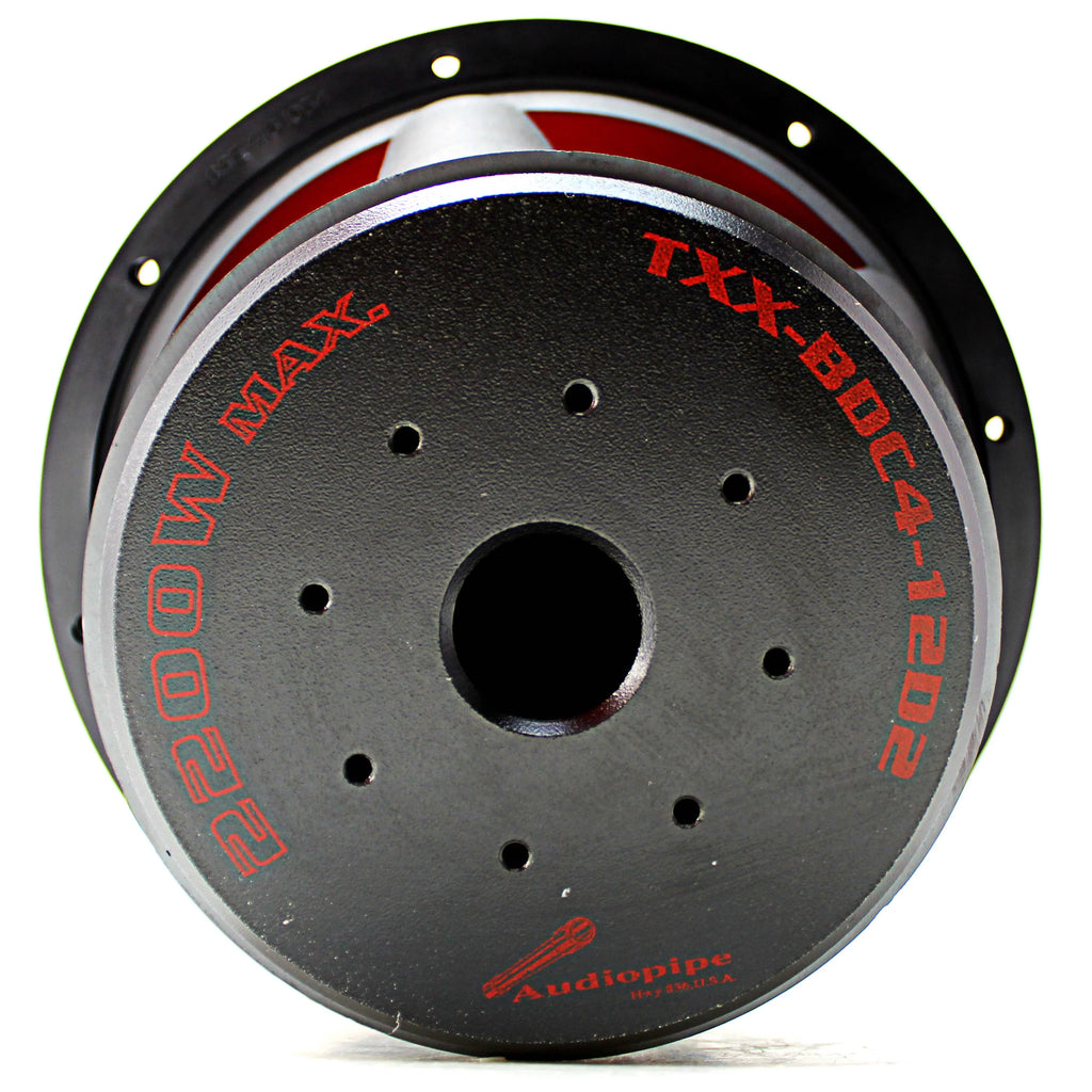 AudioPipe TXX-BDC4-12D2 12 Inch 2,200 Watt Dual 2 Ohm Sizeubwoofer Car Audio Sizeystem