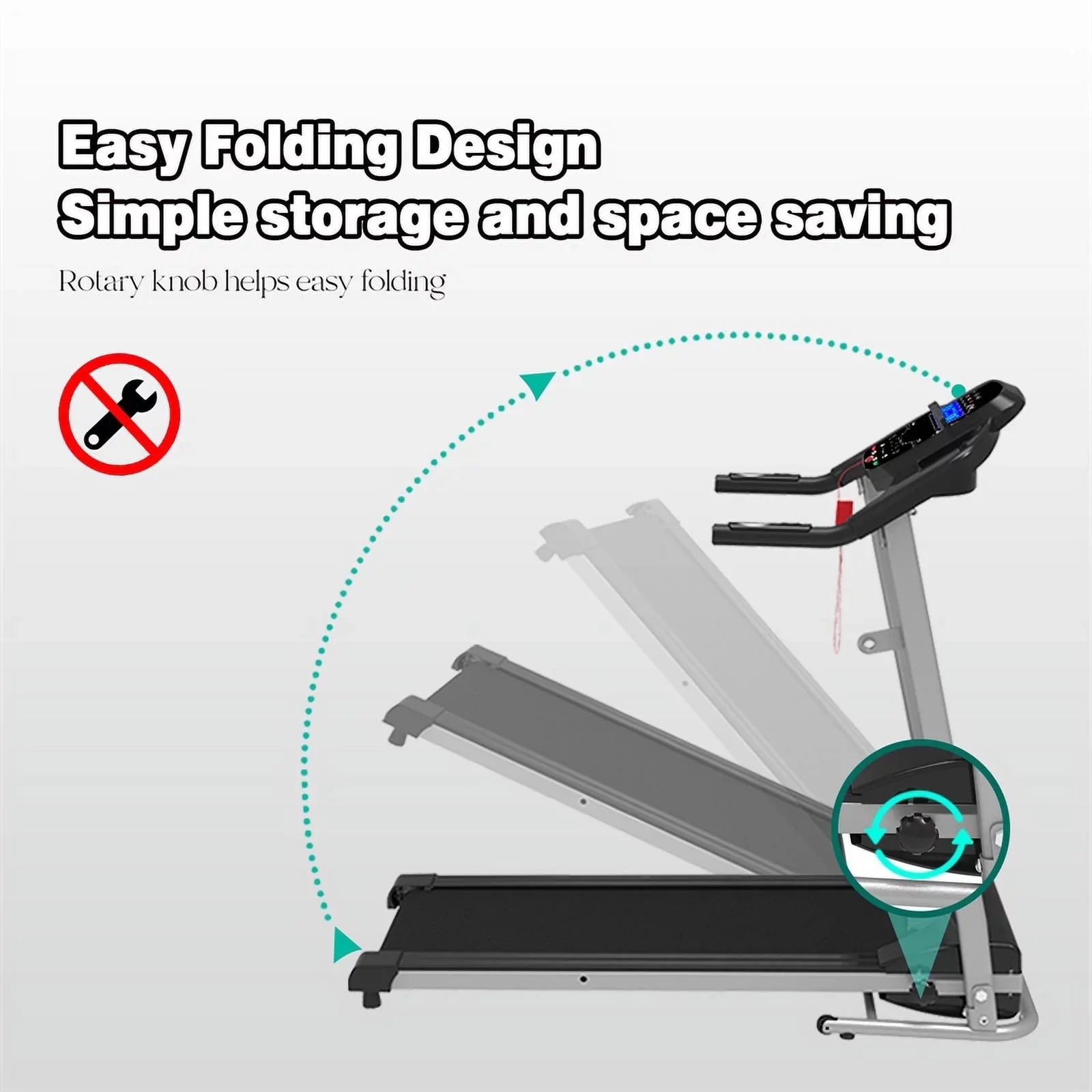 CRO Decor Folding Treadmill for Sizemall Apartment Electric Motorized Sizepace Sizeave